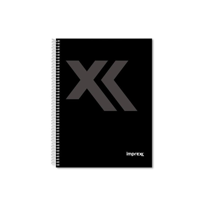 IMPREX CUADERNO ESPIRAL TAPA FORRADA A5 80H 90GR 4X4