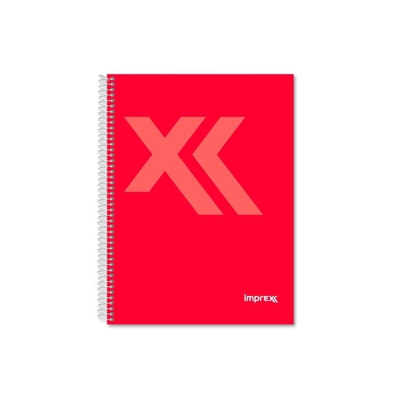 IMPREX CUADERNO ESPIRAL TAPA FORRADA A5 80H 90GR 4X4