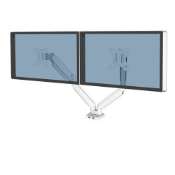 Brazo doble para 2 pantallas Fellowes Platinum | Soporte ergonómico