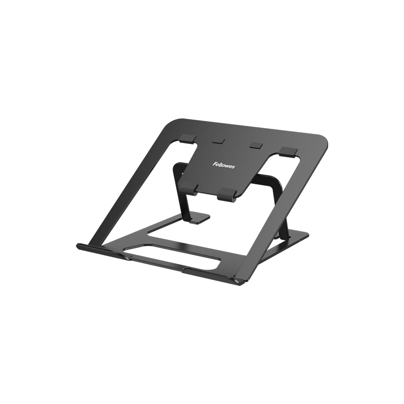 Elevador para portátil Fellowes Alumia metálico plegable para oficinas y teletrabajo, colo rnegro.