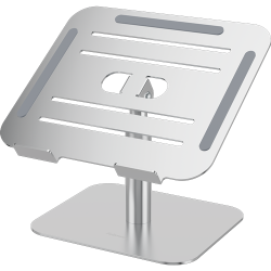 Elevador portátil Breyta™ Fellowes ajustable para mejorar la ergonomía del puesto de trabajo, color plata.