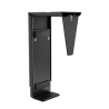 Soporte ajustable para cpu bajo mesa compatible con equipos compactos, color negro.