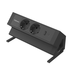 Regleta empotrable de mesa con USB-C PD20W