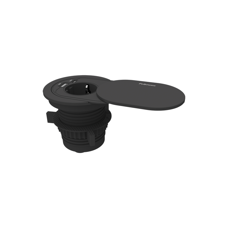 Toma de corriente encastrable para escritorio Fellowes USB-C