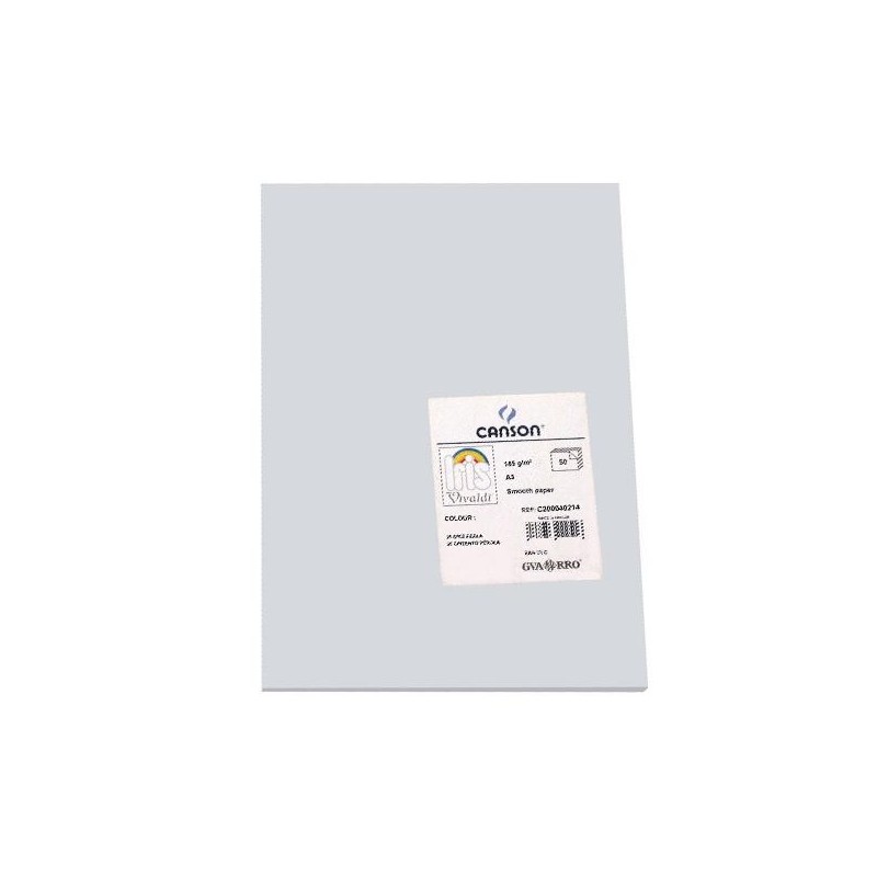 Cartulina Canson Iris - A3 - 185 g - Color gris perla (PACK INDIVISIBLE DE 50 UNIDADES) Cartulina Canson Iris - A3 - 185 g - Color gris perla (PACK INDIVISIBLE DE 50 UNIDADES)