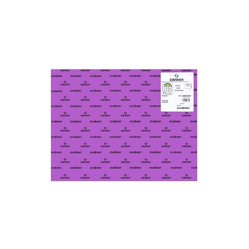 Cartulina Canson Iris - 50 x 65 cm - 185 g - Color violeta (PACK INDIVISIBLE DE 25 UNIDADES) Cartulina Canson Iris - 50 x 65 cm - 185 g - Color violeta (PACK INDIVISIBLE DE 25 UNIDADES)