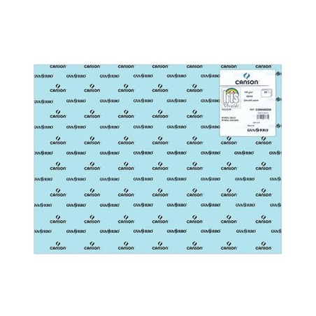Cartulina Canson Iris - 50 x 65 cm - 185 g - Color azul cielo (PACK INDIVISIBLE DE 25 UNIDADES)