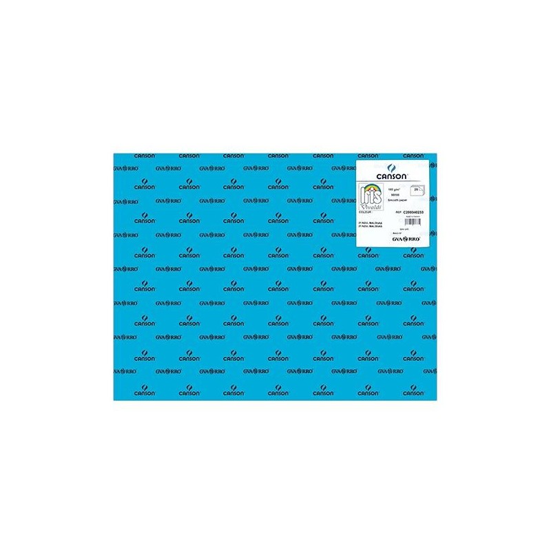 Cartulina Canson Iris - 50 x 65 cm - 185 g - Color azul maldivas (PACK INDIVISIBLE DE 25 UNIDADES) Cartulina Canson Iris - 50 x 65 cm - 185 g - Color azul maldivas (PACK INDIVISIBLE DE 25 UNIDADES)
