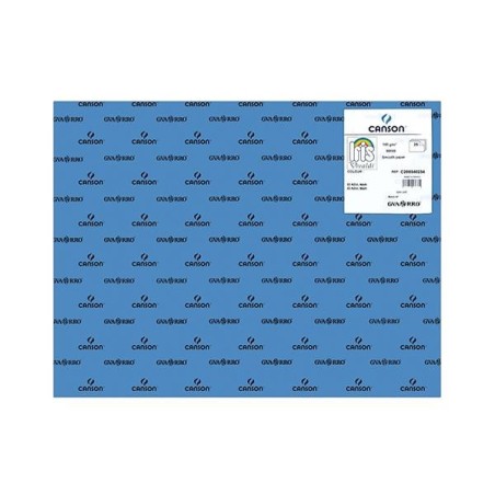 Cartulina Canson Iris - 50 x 65 cm - 185 g - Color azul mar (PACK INDIVISIBLE DE 25 UNIDADES)