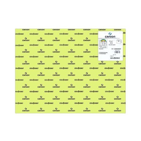 Cartulina Canson Iris - 50 x 65 cm - 185 g - Color verde manzana (PACK INDIVISIBLE DE 25 UNIDADES)