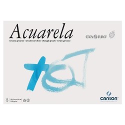 Bloc papel acuarela Canson - Encolado - 23 x 32,5 cm - 240 g - 20 hojas
