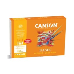 Papel de dibujo con recuadro Canson Basik - Microperforado - A3+ - 130 g (PACK INDIVISIBLE DE 250 UNIDADES)