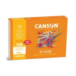 Papel de dibujo Canson Basik - Microperforado - A4 - 130 g (PACK INDIVISIBLE DE 250 UNIDADES)
