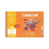 Bloc papel de dibujo Canson Basik - Microperforado - A4+ - 130 g - Pack 20 hojas