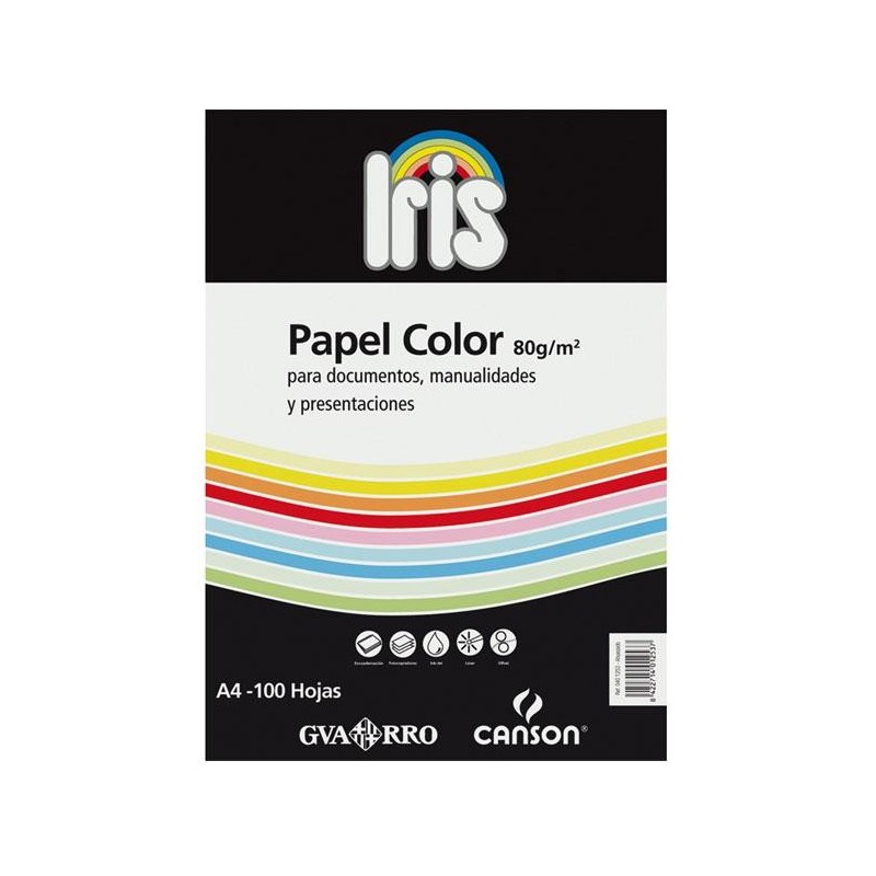 Papel Canson Iris - A4 - 80 g - Color lavanda - Pack 100 hojas Papel Canson Iris - A4 - 80 g - Color lavanda - Pack 100 hojas