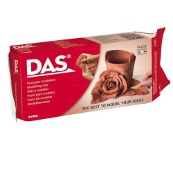 Pasta para modelar Das - 500 g - Color terracota