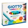Rotulador Giotto Turbo Maxi - 5 mm - Colores surtidos - Estuche 24 ud