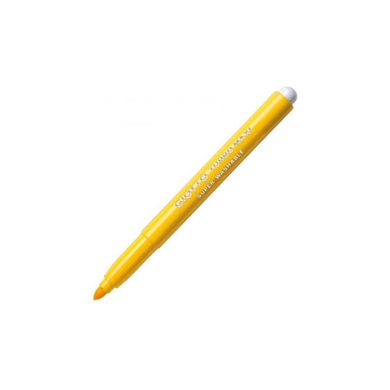 Rotulador Giotto Turbo Maxi - 5 mm - Color amarillo - Caja 12 ud