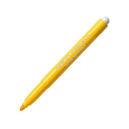 Rotulador Giotto Turbo Maxi - 5 mm - Color amarillo - Caja 12 ud
