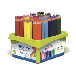 Lápiz de color Giotto Colors 3.0 - 3 mm - Colores surtidos - School Pack 192 ud