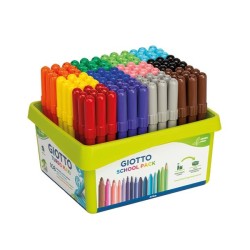 Rotulador Giotto Turbo Maxi - 5 mm - Colores surtidos - School Pack de 108 ud