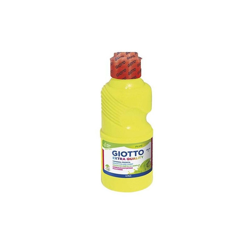 Témpera líquida Giotto Flúor - 250 ml - Color amarillo Témpera líquida Giotto Flúor - 250 ml - Color amarillo