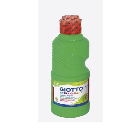 Témpera líquida Giotto Flúor - 250 ml - Color verde