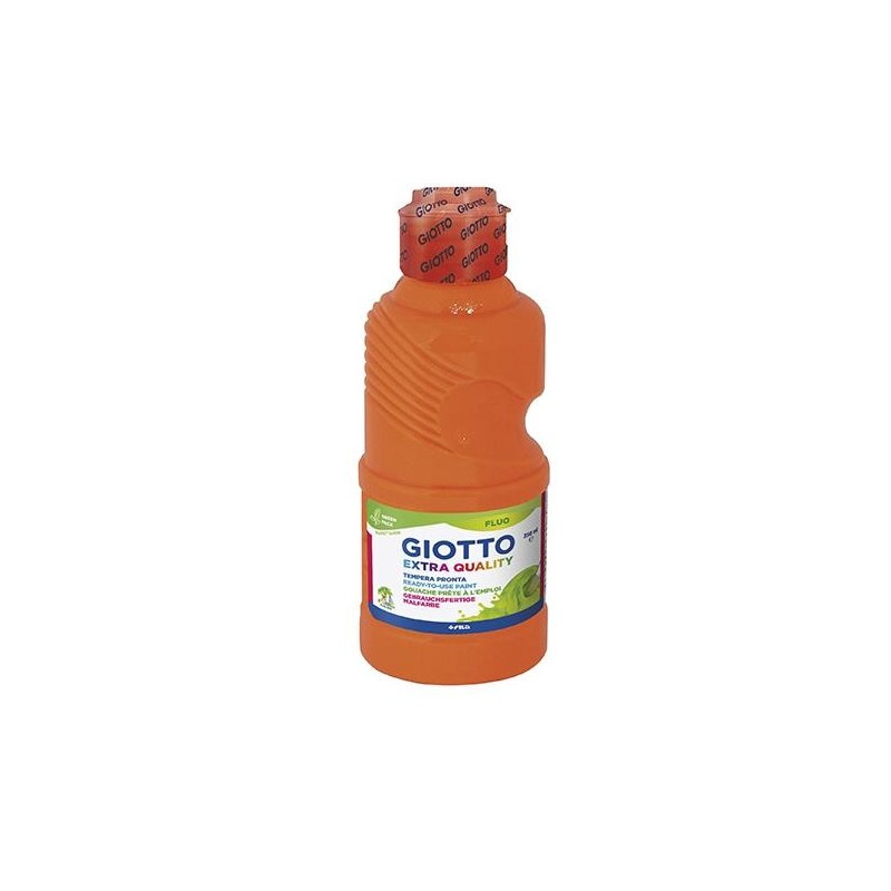 Témpera líquida Giotto Flúor - 250 ml - Color naranja Témpera líquida Giotto Flúor - 250 ml - Color naranja