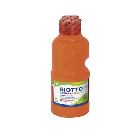 Témpera líquida Giotto Flúor - 250 ml - Color naranja