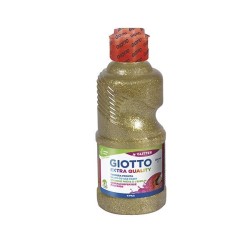 Témpera líquida Giotto Gliter - 250 ml - Color oro