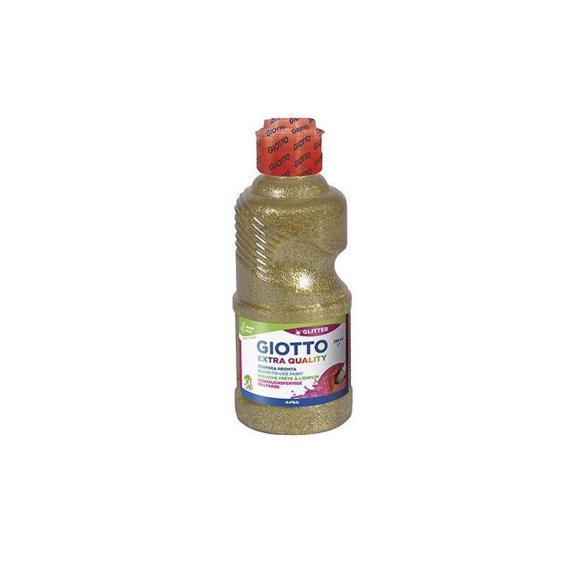 Témpera líquida Giotto Gliter - 250 ml - Color oro