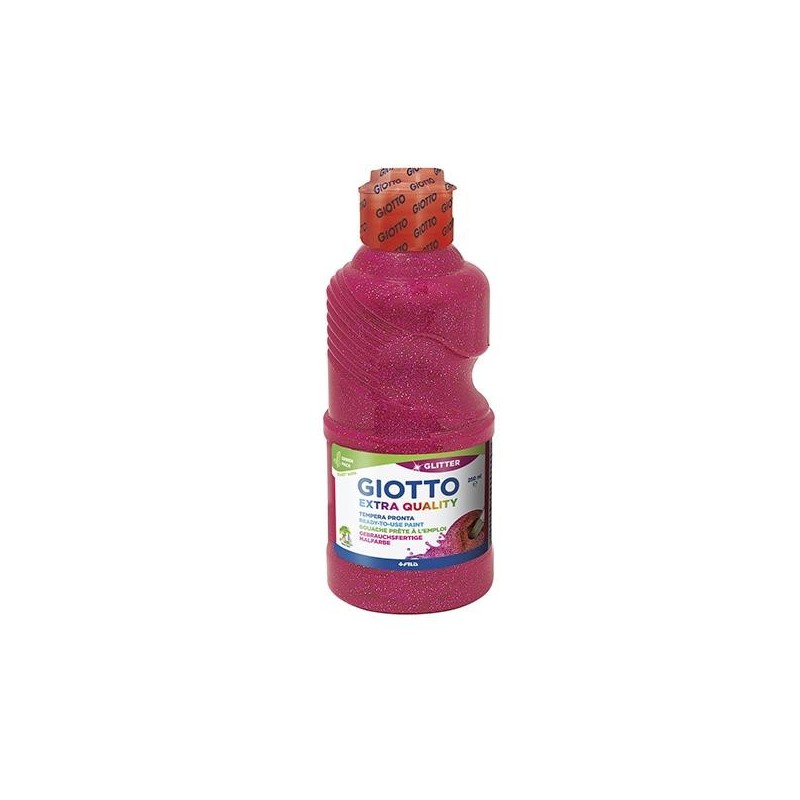 Témpera líquida Giotto Gliter - 250 ml - Color magenta