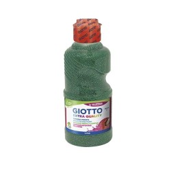 Témpera líquida Giotto Gliter - 250 ml - Color verde