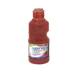 Témpera líquida Giotto Gliter - 250 ml - Color rojo