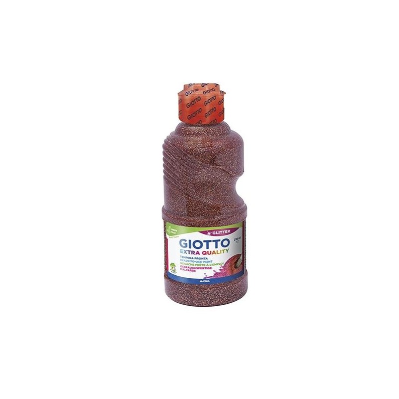 Témpera líquida Giotto Gliter - 250 ml - Color marrón