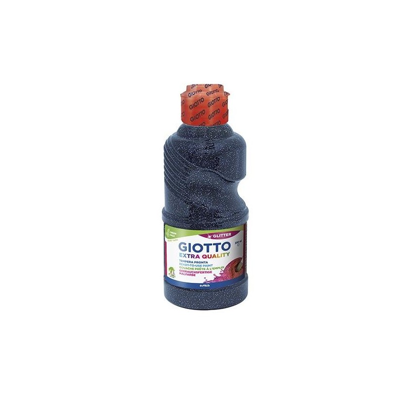 Témpera líquida Giotto Gliter - 250 ml - Color azul ultramar