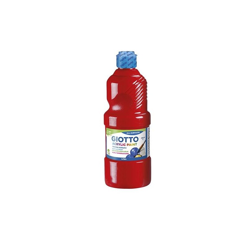 Pintura acrílica Giotto - 500 ml - Color rojo Pintura acrílica Giotto - 500 ml - Color rojo