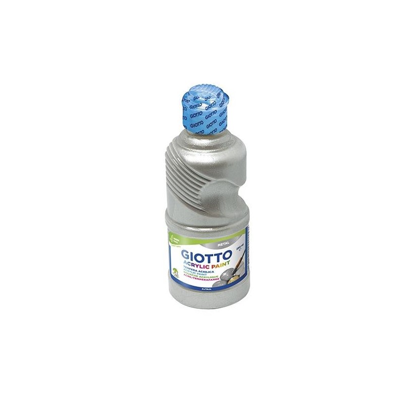 Pintura acrílica Giotto - 250 ml - Color plata Pintura acrílica Giotto - 250 ml - Color plata