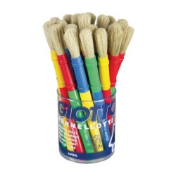Pincel escolar Giotto - Pelo de cerda - Grueso - Colores surtidos