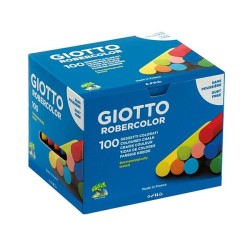 Tizas Giotto Robercolor - Antipolvo - Colores surtidos - Caja 100 ud