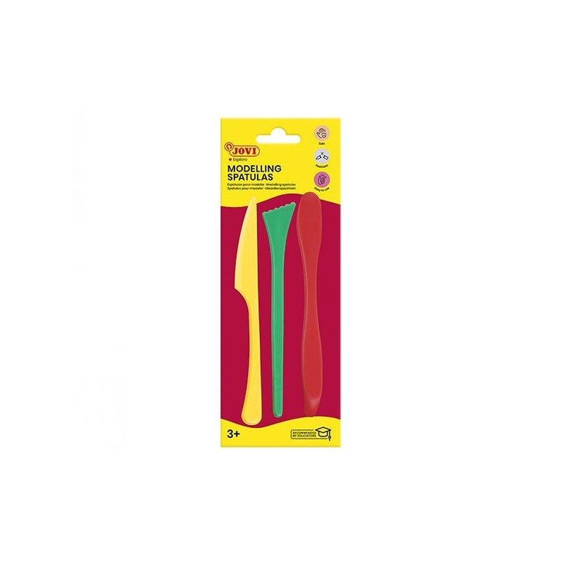 Moldeador para plastilina Jovi - Plástico - Pack 3 ud - Colores surtidos Moldeador para plastilina Jovi - Plástico - Pack 3 ud - Colores surtidos