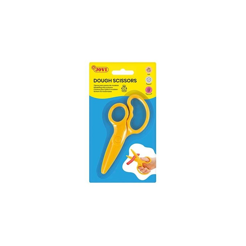 Tijeras cortapasta Jovi - + 2 años - Color amarillo
