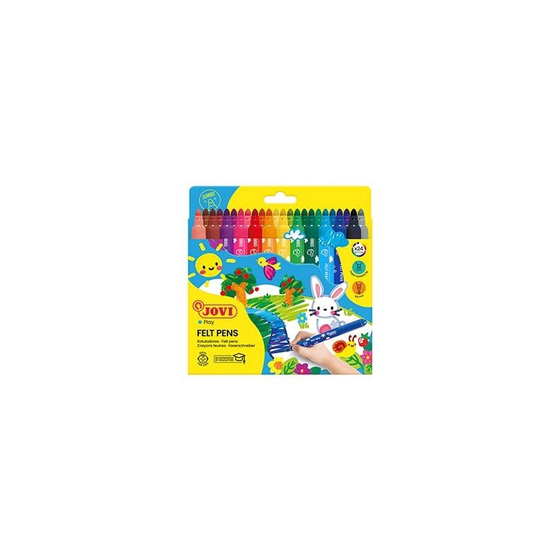 Rotulador Jovi Maxi - 5,8 mm - Colores surtidos - Estuche 24 ud Rotulador Jovi Maxi - 5,8 mm - Colores surtidos - Estuche 24 ud