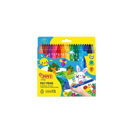 Rotulador Jovi Maxi - 5,8 mm - Colores surtidos - Estuche 24 ud