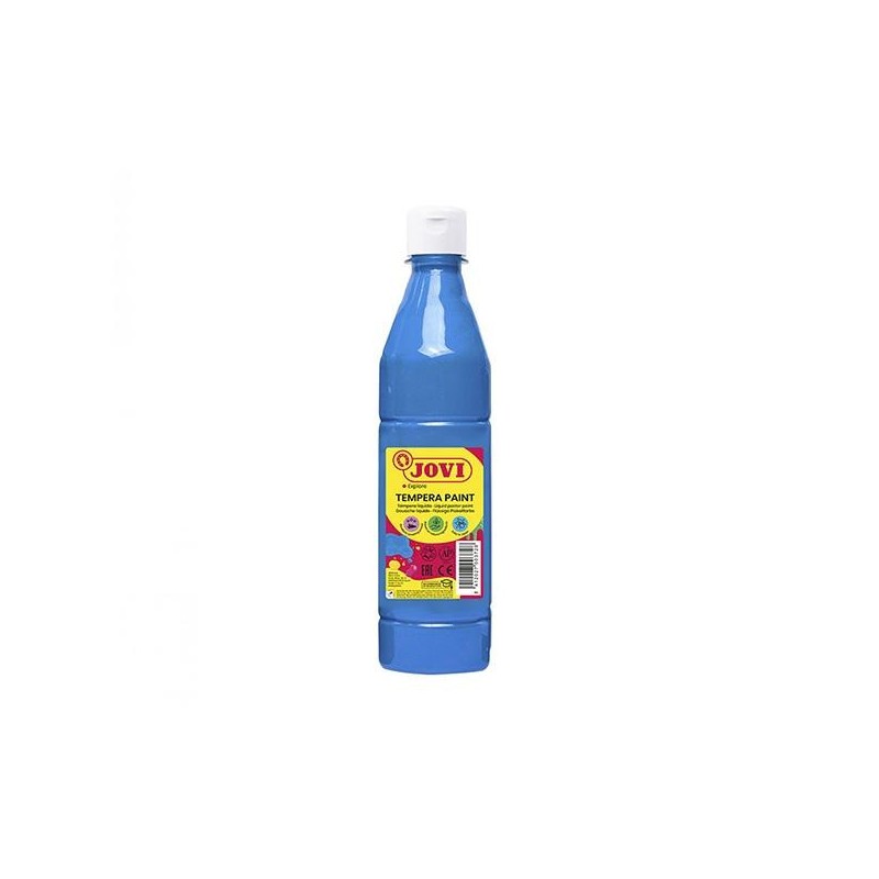 Témpera líquida Jovi - 500 ml - Color azul cyan Témpera líquida Jovi - 500 ml - Color azul cyan