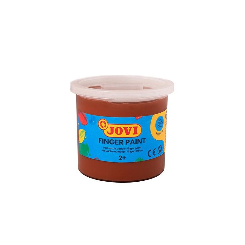 Pintura de dedos Jovi - 125 ml - Color marrón