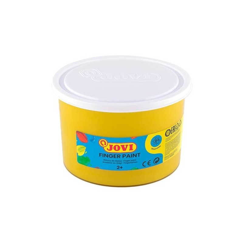 Pintura de dedos Jovi - 500 ml - Color amarillo