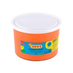 Pintura de dedos Jovi - 500 ml - Color naranja