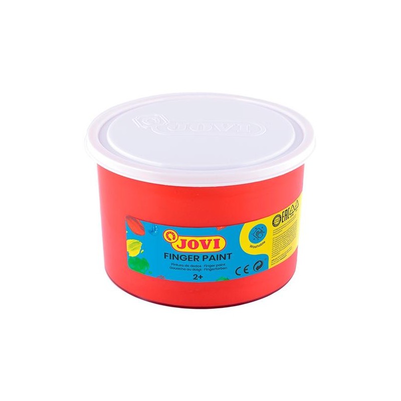 Pintura de dedos Jovi - 500 ml - Color rojo Pintura de dedos Jovi - 500 ml - Color rojo