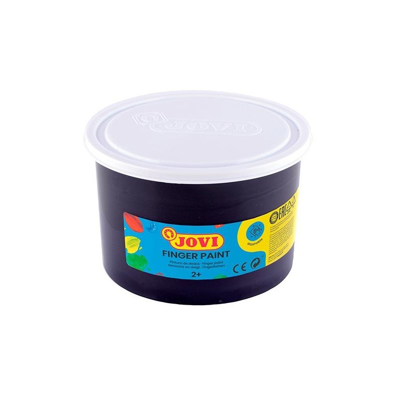 Pintura de dedos Jovi - 500 ml - Color negro